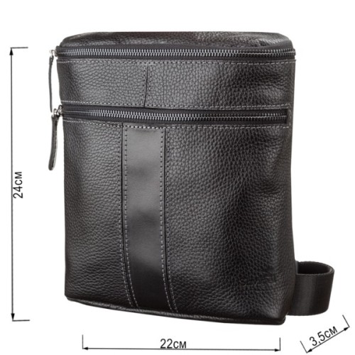 Сумка Shvigel Шкіряна Чорна (11102)