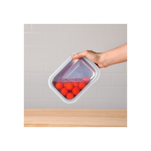 Харчовий контейнер Bergner Go Lovers з нержавіючої сталі прямокутний 1,8 л (BG-36312-GY)