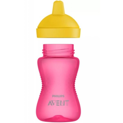 Поїльник-непроливайка Philips AVENT з твердим носиком Рожева 300 мл (SCF804/04)