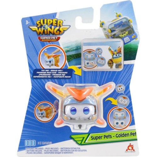 Фігурка Super Wings Super Pet Золотий Хлопчик улюбленець (Golden Boy pet), світло (EU770431)