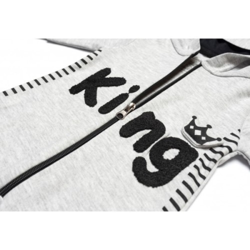 Чоловічок дитячий Miniworld на блискавці (16125-68B-gray)