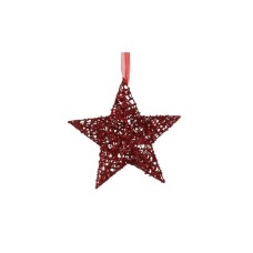 Прикраса декоративна House Of Seasons Зірка червона 20 см (8718861627060)