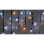 Гірлянда Delux ICICLE 100LED 2x0.7 м Жовтий flash Білий/Чорний IP44 (90015182)