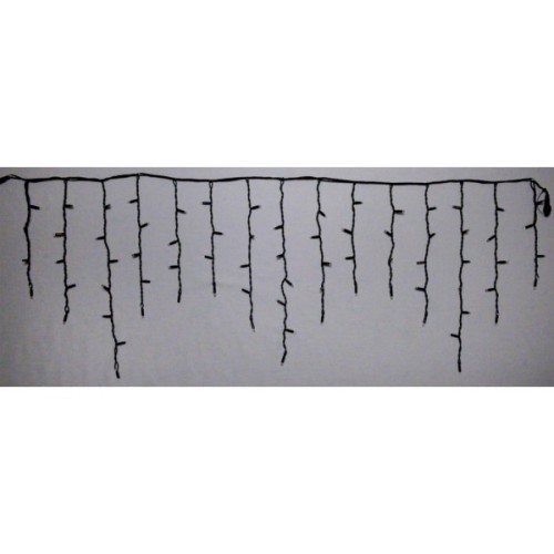 Гірлянда Delux ICICLE 100LED 2x0.7 м Жовтий flash Білий/Чорний IP44 (90015182)