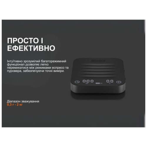 Аксесуар для кемпінгової кавоварки Wacaco Ваги електронні Exagram Scale Pro (W_EXGR_PRO)