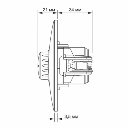 Світлорегулятор Videx BINERA 600Вт чорний граф (VF-BNDM600-BG)