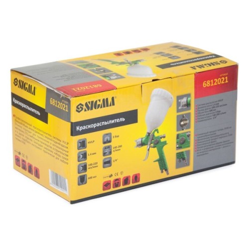 Фарбопульт Sigma HVLP 1.4 верхній бак (зелений) (6812021)