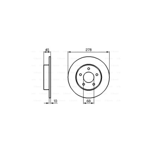 Гальмівний диск Bosch 0 986 479 067