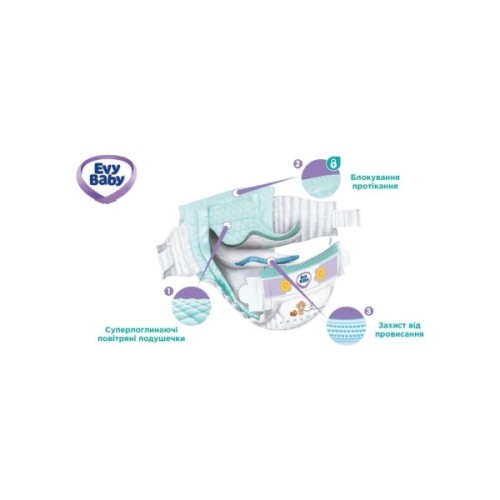 Підгузки Evy Baby Maxi Jumbo Розмір 4 (7-18 кг) 58 шт. (8683881000011/8690506520304)