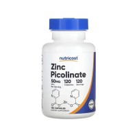 Вітамінно-мінеральний комплекс Nutricost Цинк піколінат, 50 мг, Zinc Picolinate, 120 капсул (NCS67148)