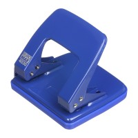 Діркопробивач Buromax металевий, до 25 аркушів, 122 х 108 х 54 мм, синій (BM.4030-02)