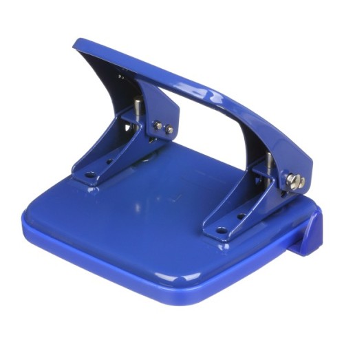 Діркопробивач Buromax металевий, до 25 аркушів, 122 х 108 х 54 мм, синій (BM.4030-02)