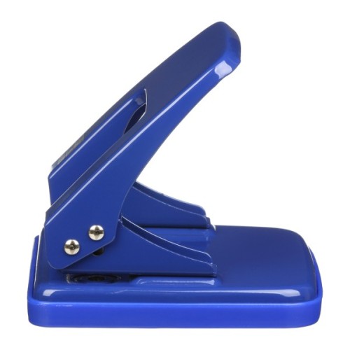 Діркопробивач Buromax металевий, до 25 аркушів, 122 х 108 х 54 мм, синій (BM.4030-02)