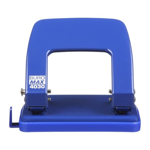 Діркопробивач Buromax металевий, до 25 аркушів, 122 х 108 х 54 мм, синій (BM.4030-02)