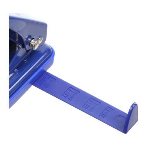 Діркопробивач Buromax металевий, до 25 аркушів, 122 х 108 х 54 мм, синій (BM.4030-02)