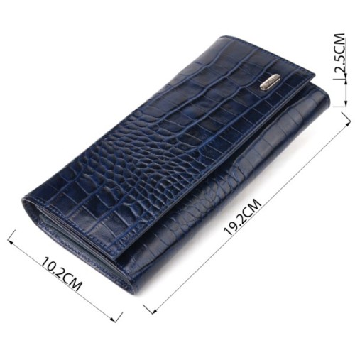 Гаманець Canpellini З натуральної шкіри Синій (21531)