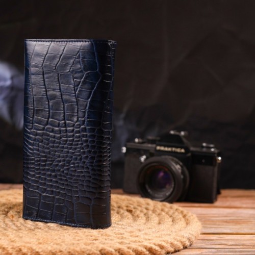 Гаманець Canpellini З натуральної шкіри Синій (21531)