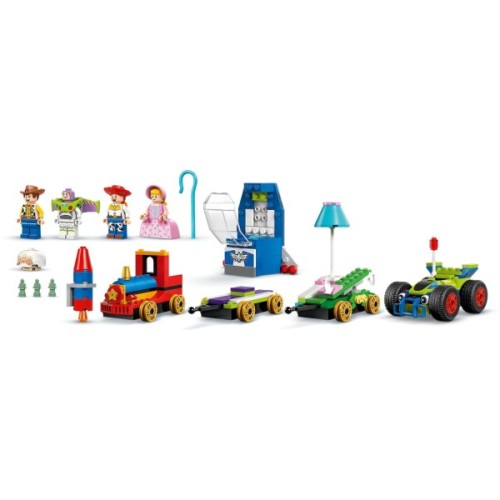 Конструктор LEGO Disney та Pixar Святкування з Історії іграшок: поїзд та авто для гонок (43264)