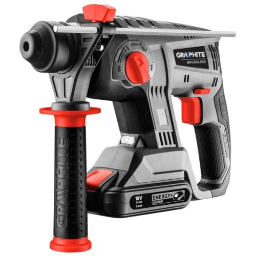 Перфоратор Graphite Energy+ SDS-plus, 18V, 2.2Дж, 2.26кг (без АКБ та ЗП) (58G027)