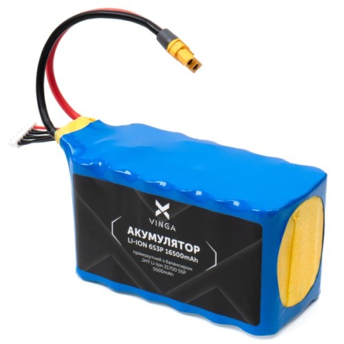 Акумуляторний блок Vinga Li-ion 6S3P 16500mAh з балансувальним дротом (JHY Li-Ion 21700 5500mAh) (V6S3P-16500MAH)