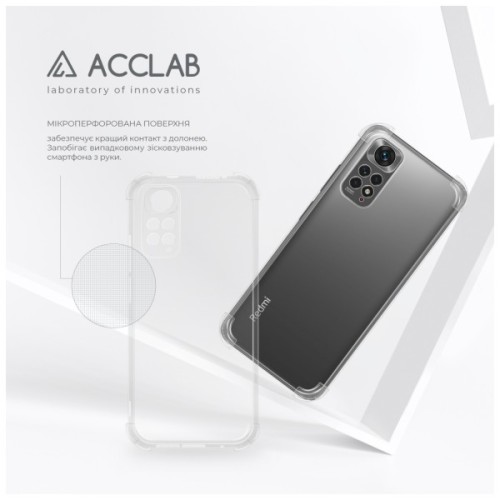 Чохол до мобільного телефона ACCLAB ShockProof Xiaomi Redmi Note 11 Transparent (1283126554155)