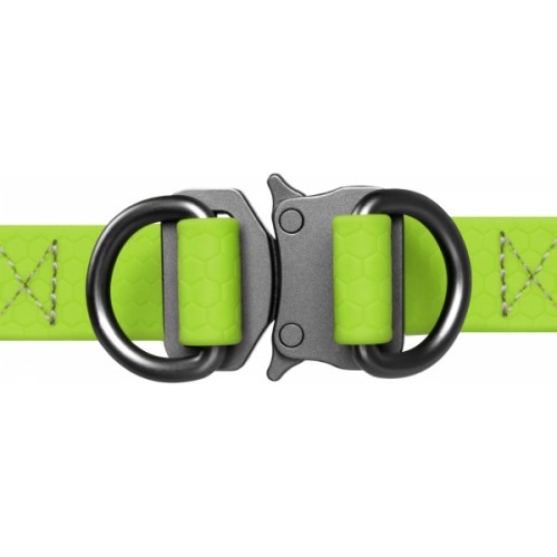 Шлея для собак WAUDOG Waterproof з QR-паспортом М Ш 20 мм Д 50-80 см салатова (27655)