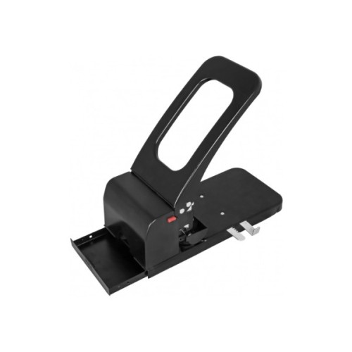 Діркопробивач Economix металевий корпус з лінійкою, до 100 аркушів чорний (E40126)