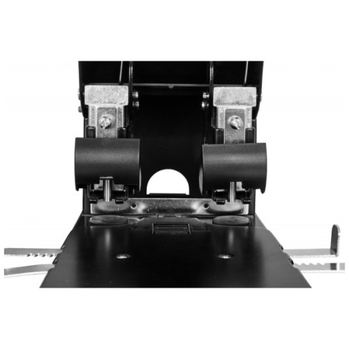 Діркопробивач Economix металевий корпус з лінійкою, до 100 аркушів чорний (E40126)