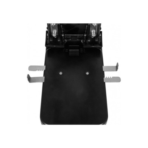 Діркопробивач Economix металевий корпус з лінійкою, до 100 аркушів чорний (E40126)