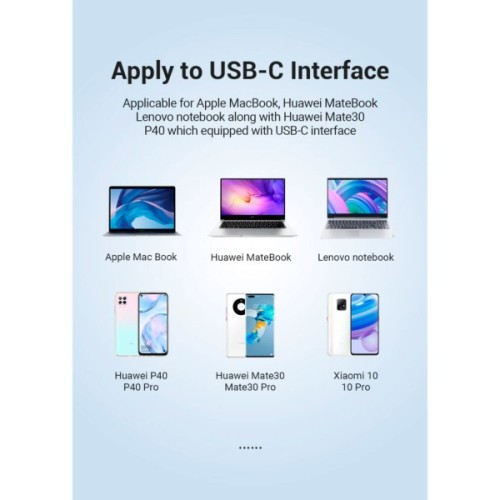 Перехідник USB-C to RJ45 Ethernet 100Mbps Vention (CFABB)