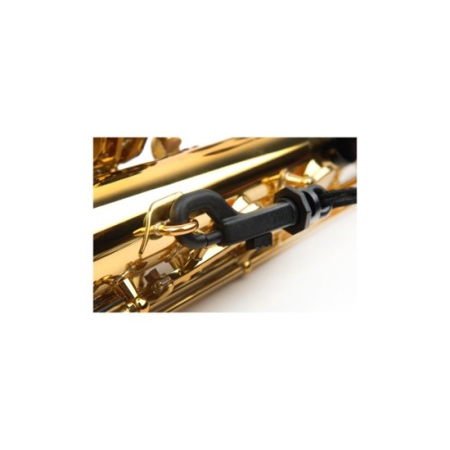 Ремінь для духових інструментів D'Addario Saxophone Fabric Neck Strap Tenor/Baritone - Snap Hook (Black) (SLA13)