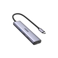Порт-реплікатор Ugreen CM478 USB Type-C HDMI, USB/3.0, Type-C for charging PD/100W (15495)