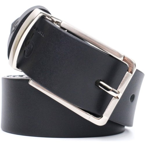 Ремінь Grande Pelle Брючний з натуральної шкіри Чорний (11677)