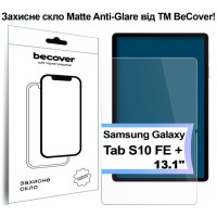 Скло захисне BeCover Matte Anti-Glare Samsung Galaxy Tab S10 FE Plus (SM-X620/SM-X626) 13.1" (713443)