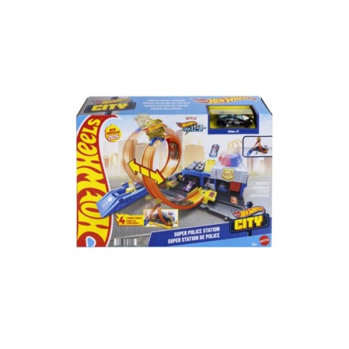 Автотрек Hot Wheels City Суперполіцейський відділок (JBM71)