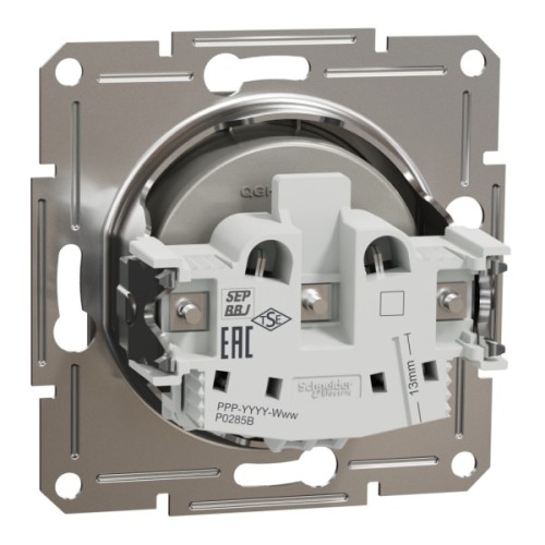 Розетка Schneider Electric ASFORA без заземлення бронза (EPH3000169)