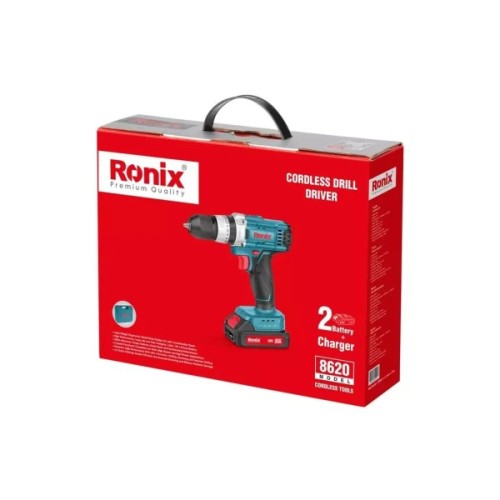Шуруповерт Ronix акумуляторний 20В, 1.5Ah x 2 (8620)