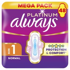 Гігієнічні прокладки Always Platinum Normal Розмір 1 48 шт. (8700216784719)