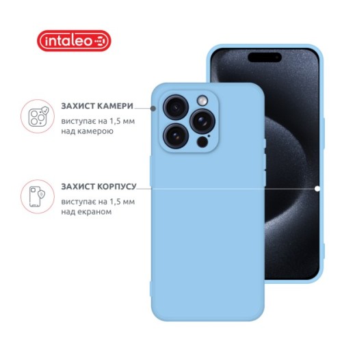 Чохол до мобільного телефона Intaleo SoftShell Apple iPhone 16 Pro Light Blue (1283126609268)