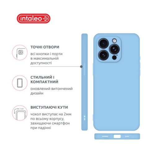 Чохол до мобільного телефона Intaleo SoftShell Apple iPhone 16 Pro Light Blue (1283126609268)