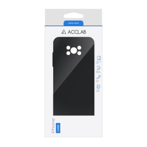 Чохол до мобільного телефона ACCLAB SoftShell Poco X3 Black (1283126561627)