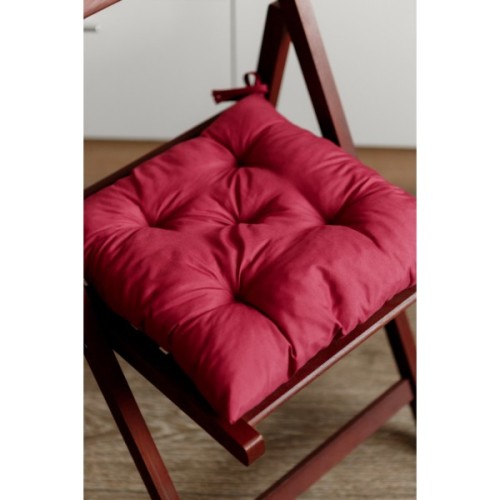 Подушка на стілець Прованс Фібра бордо 40х40 см (029611)