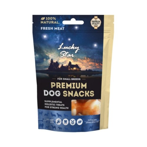 Ласощі для собак Lucky Star Міні кісточки DENTAL CARE з куркою 65 г (4820281500602)