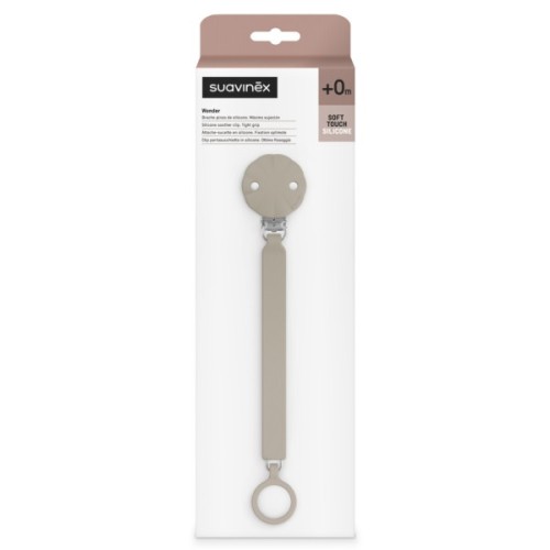 Кліпса для пустушок Suavinex Wonder світло-коричнева (402540)