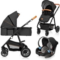 Коляска Lionelo 3 в 1 Amber Grey Graphite (LO-AMBER GREY GRAPHITE (3in1))
