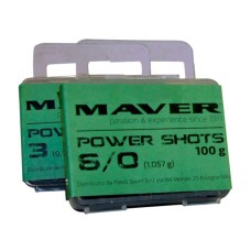 Грузило Maver набір Power Shots 8/0 (1.878g) 100g (1300.36.02)