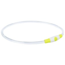 Нашийник для тварин Trixie Flash Light Ring USB мигаючий силіконовий зелений L–XL 65 см/8 мм (4057589126610)