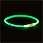 Нашийник для тварин Trixie Flash Light Ring USB мигаючий силіконовий зелений L–XL 65 см/8 мм (4057589126610)