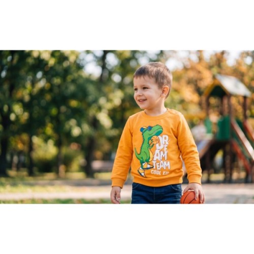 Кофта дитяча Breeze з крокодилом (17158-86B-yellow)