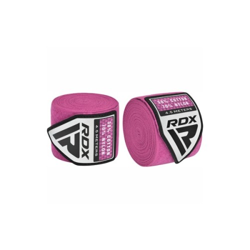 Бинт для спорту RDX WX Professional Boxing Hand Wraps Pink 4.5м (HWX-RP+)